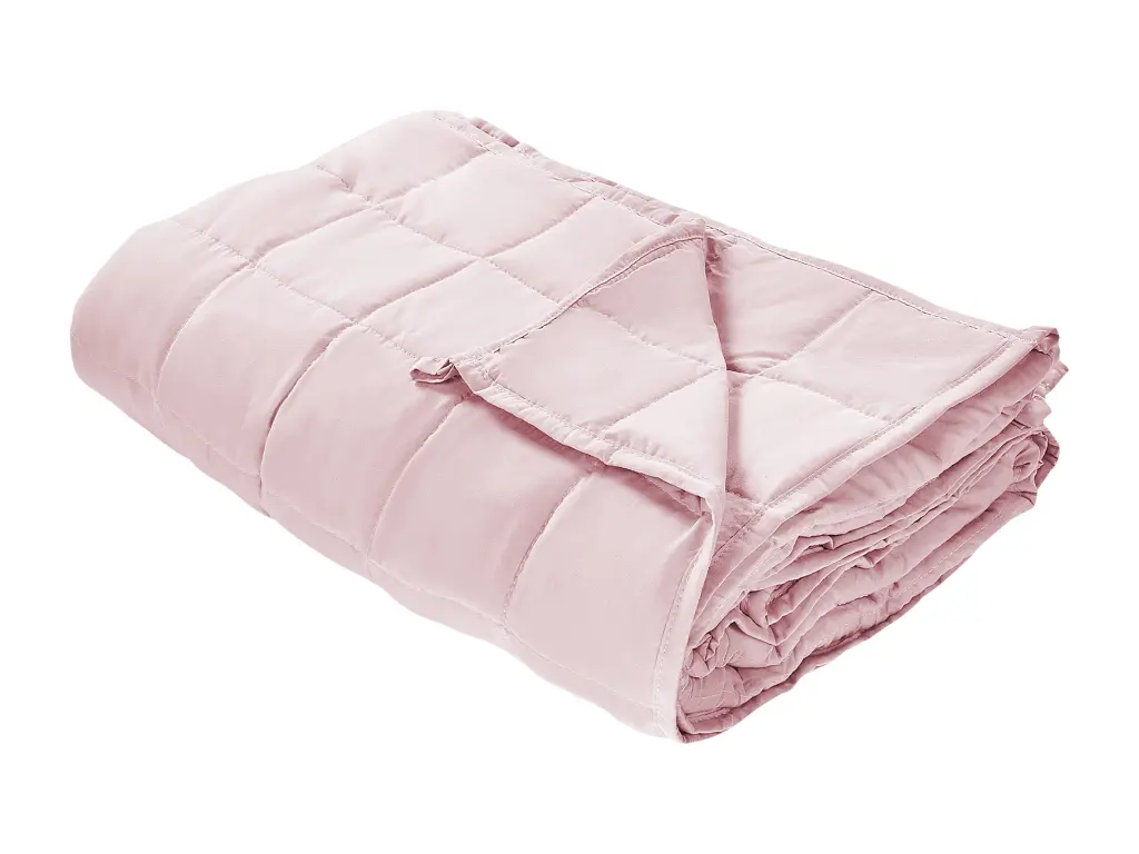 Couverture lestée 8 kg 135 x 200 cm rose NEREID