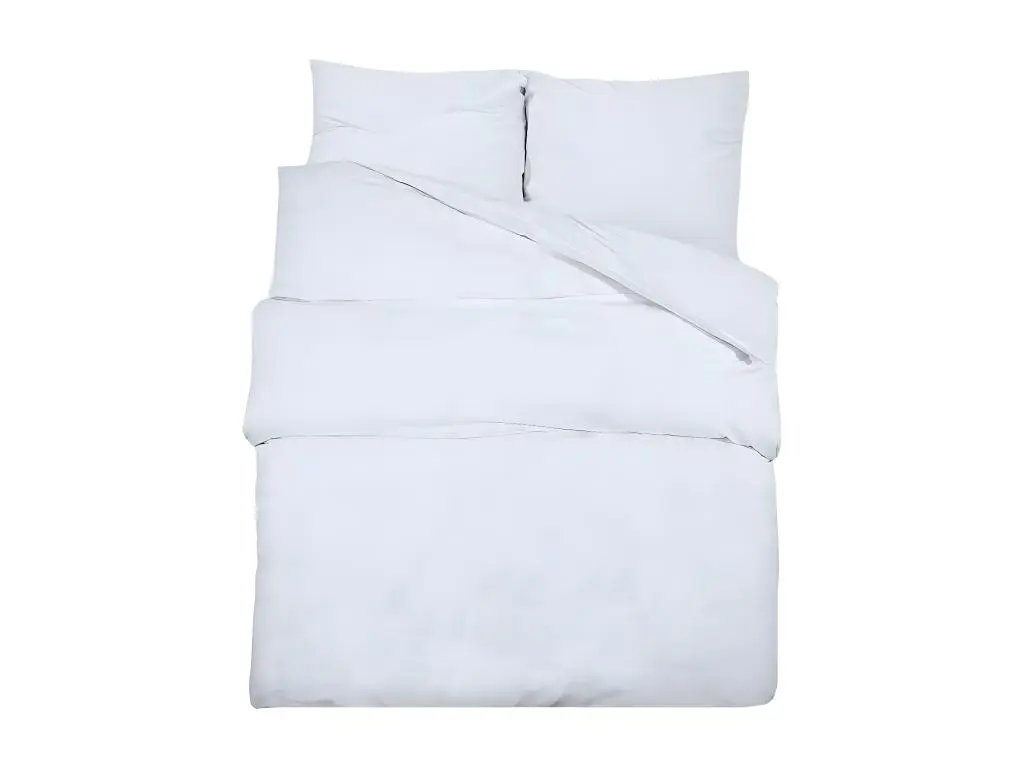 Ensemble de housse de couette Blanc 225x220 Coton
