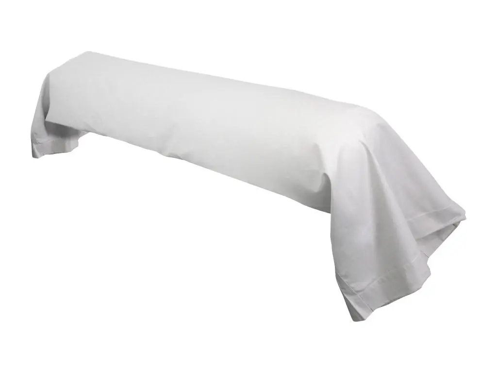 Taie de traversin uni 140x43 cm coton ALTO Calcium