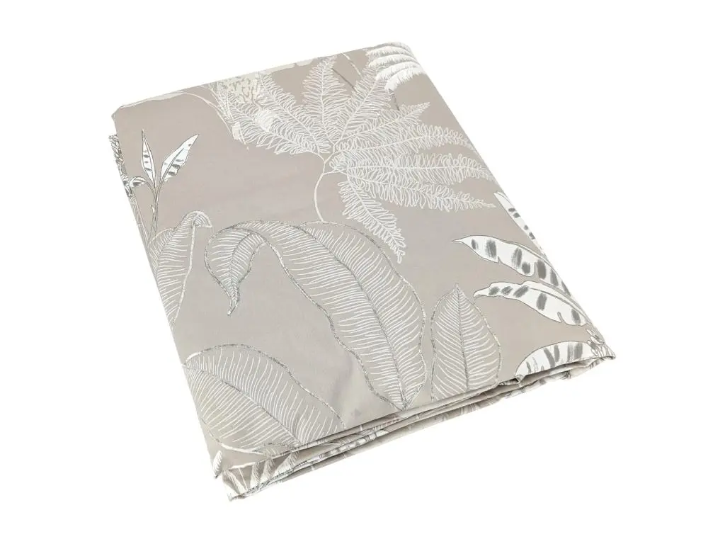 Housse de couette 240x220 cm satin de coton CAYENNE beige ficelle