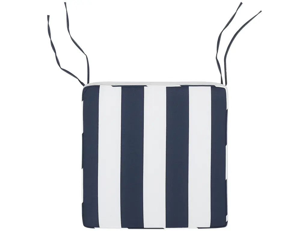 Coussin à rayures blue marine pour chaise SASSARI