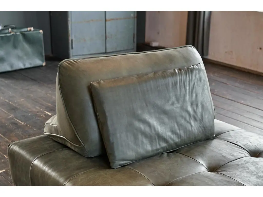 Coussin - Vert cuir - WIOLO