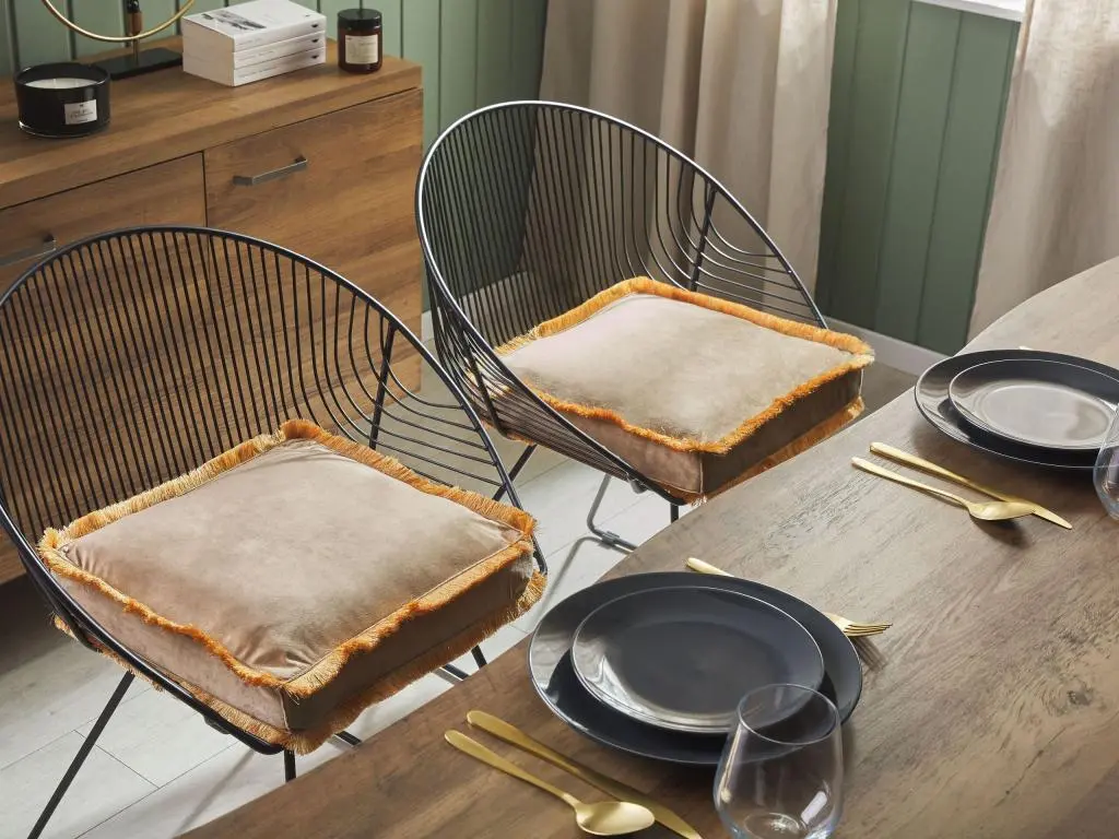 Coussin d'assise carré 40 x 40 cm beige POTHOS