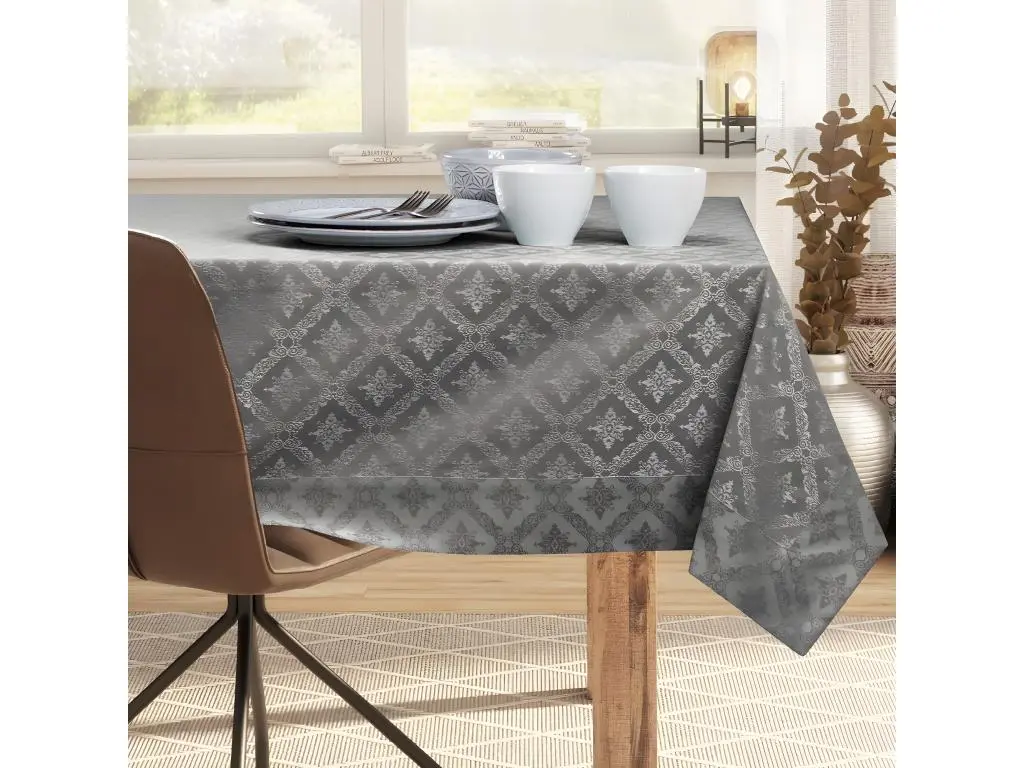 Clicnbuy Nappe de Table Maya brun imprimé classic 140x300 DecoKing