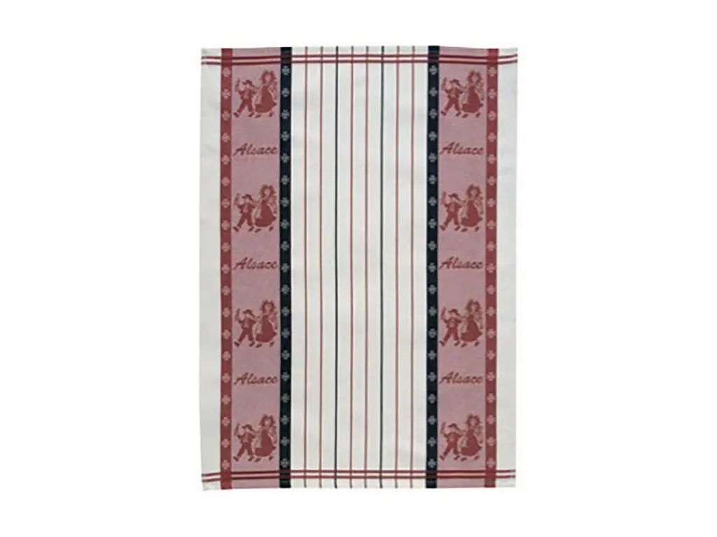 Torchon Jacquard Lisel rouge 70 x 50 cm Winkler