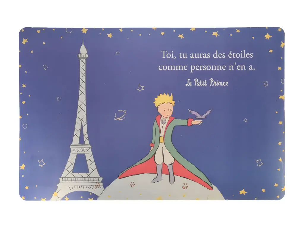 Le Petit Prince Set de table bleu Le Petit Prince de St Exupéry 43 cm