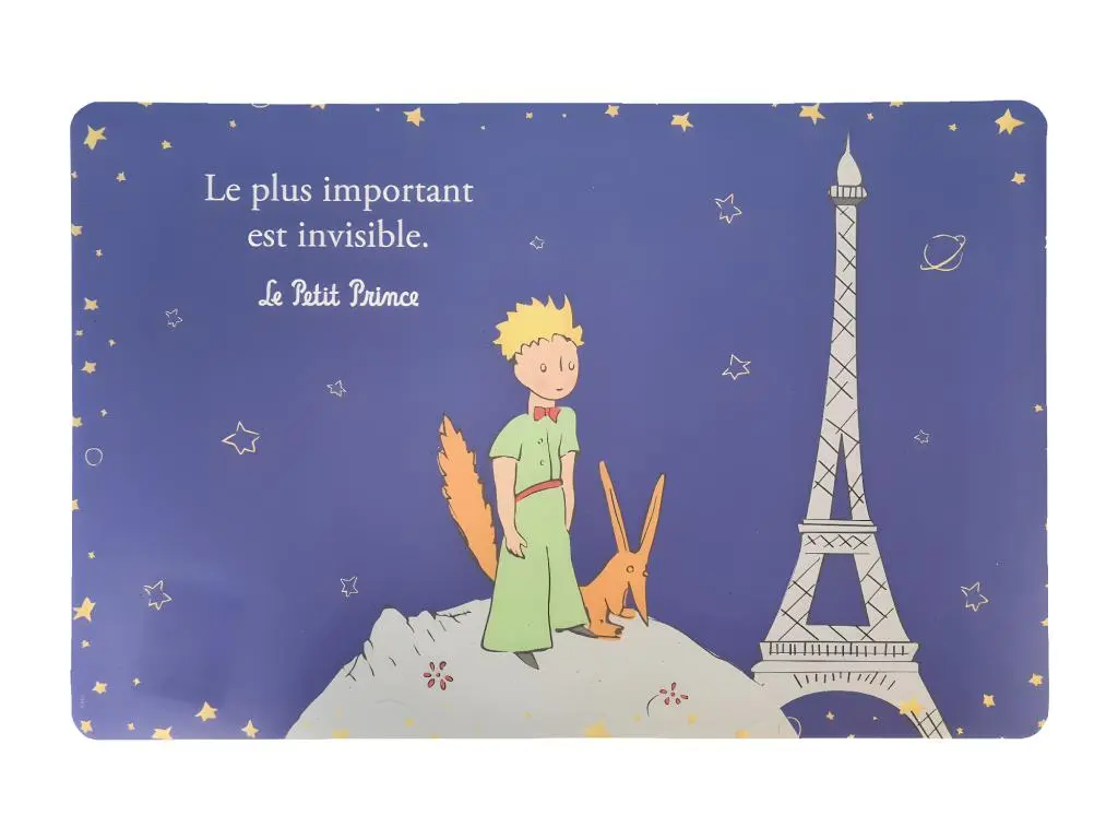 Le Petit Prince Set de table bleu Le Petit Prince de St Exupéry 43 cm