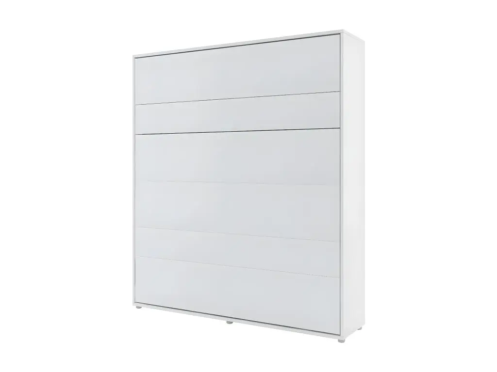 Lenart Lit escamotable MATELAS inclus Vertical 180x200cm Blanc mat Lit Rabattable"Consus"