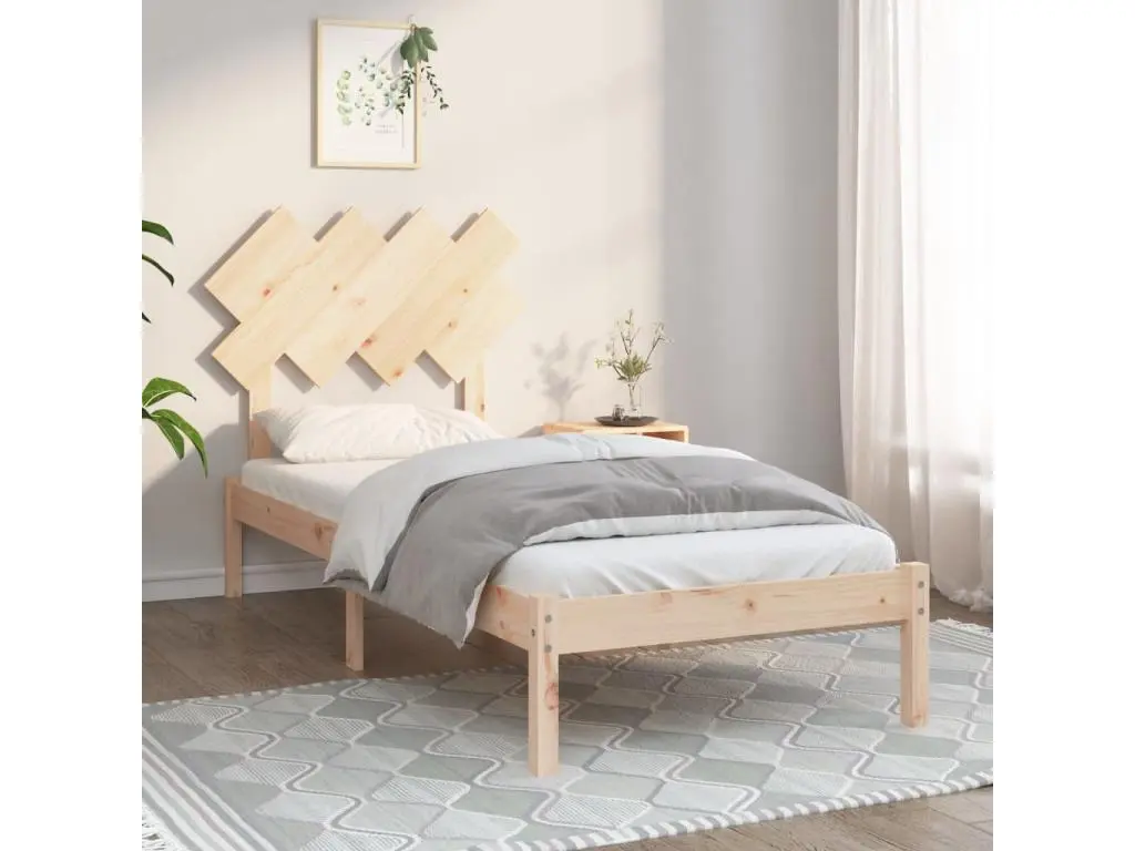 Cadre de lit 90x190 cm Simple Bois massif