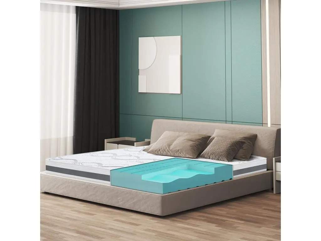 Matelas Simple 105 x 175 à mémoire | Premium Quality | Hauteur 16 cm | Made in Italy