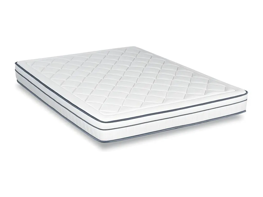 BELLECOUR LITERIE | Matelas BARTOLDI 140x200 cm | Ressorts ensachés & Mémoire de forme | Soutien Ferme