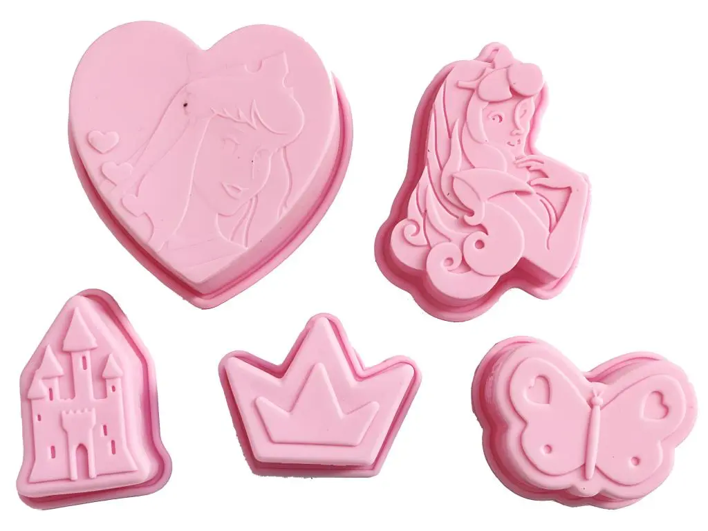 5 Petits moules souples MODELE AURORE