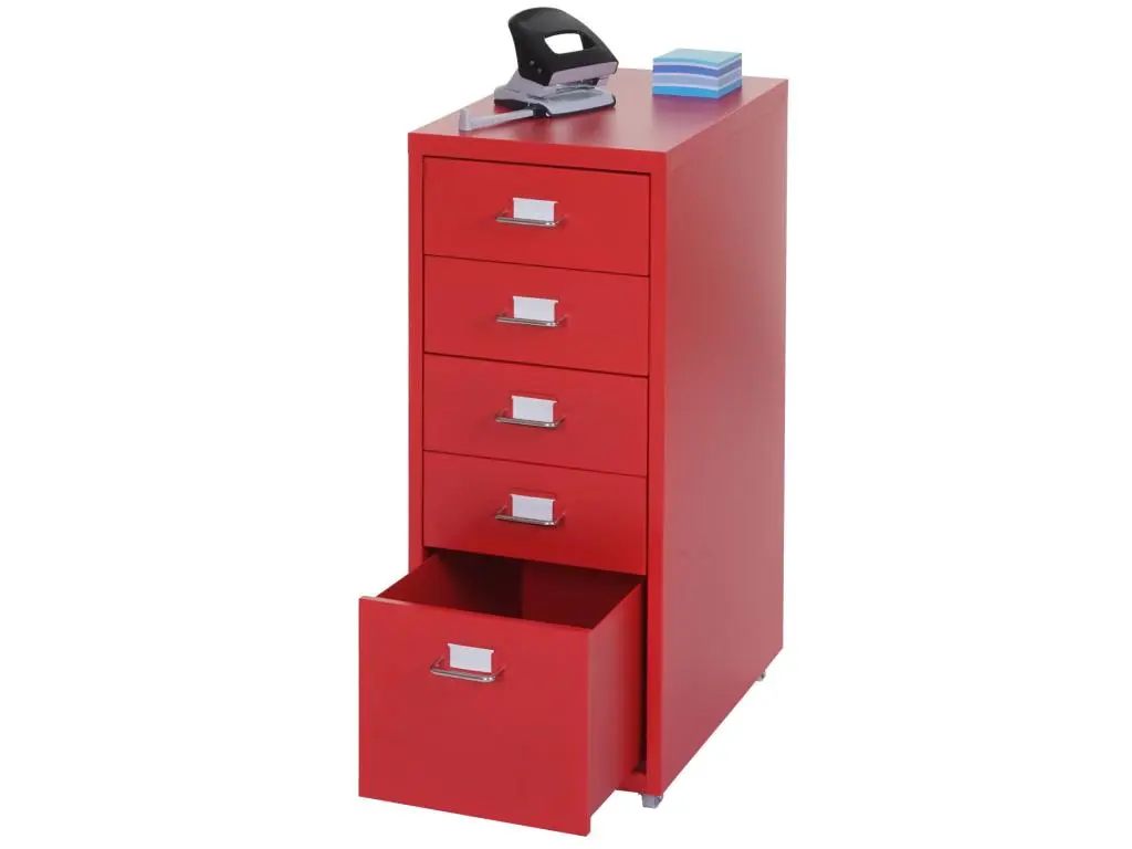 Caisson roulant Preston T851, rouge