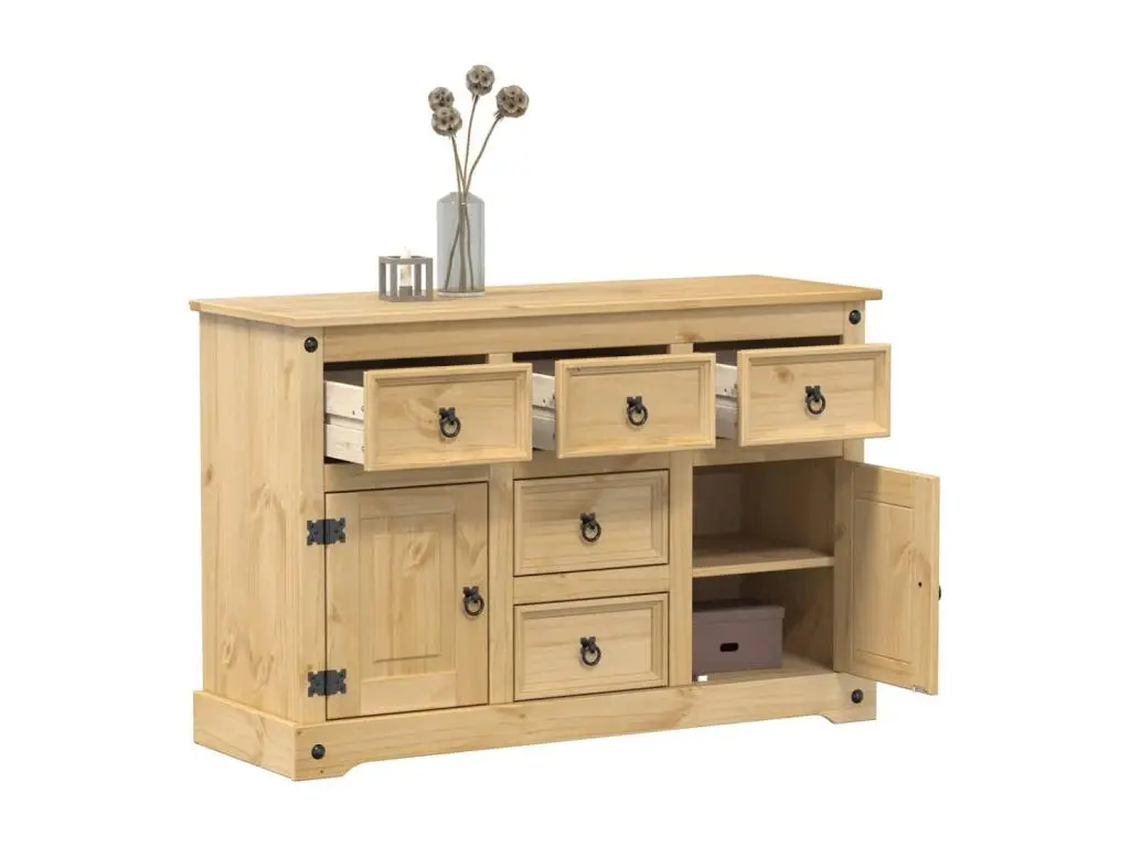 Buffet Corona 115x40x76 cm bois massif de pin