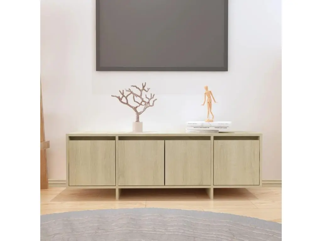 Meuble TV chêne sonoma 120x30x40,5 cm bois d'ingénierie