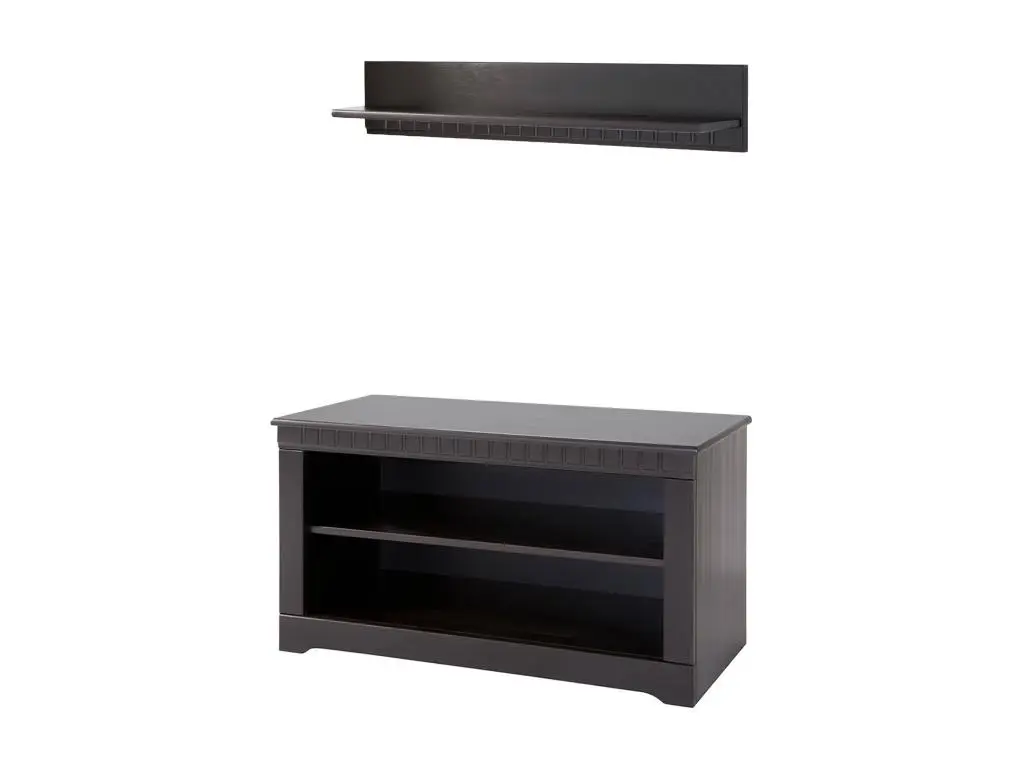 Clarissa | Meuble TV avec 1 étagère en pin Marron