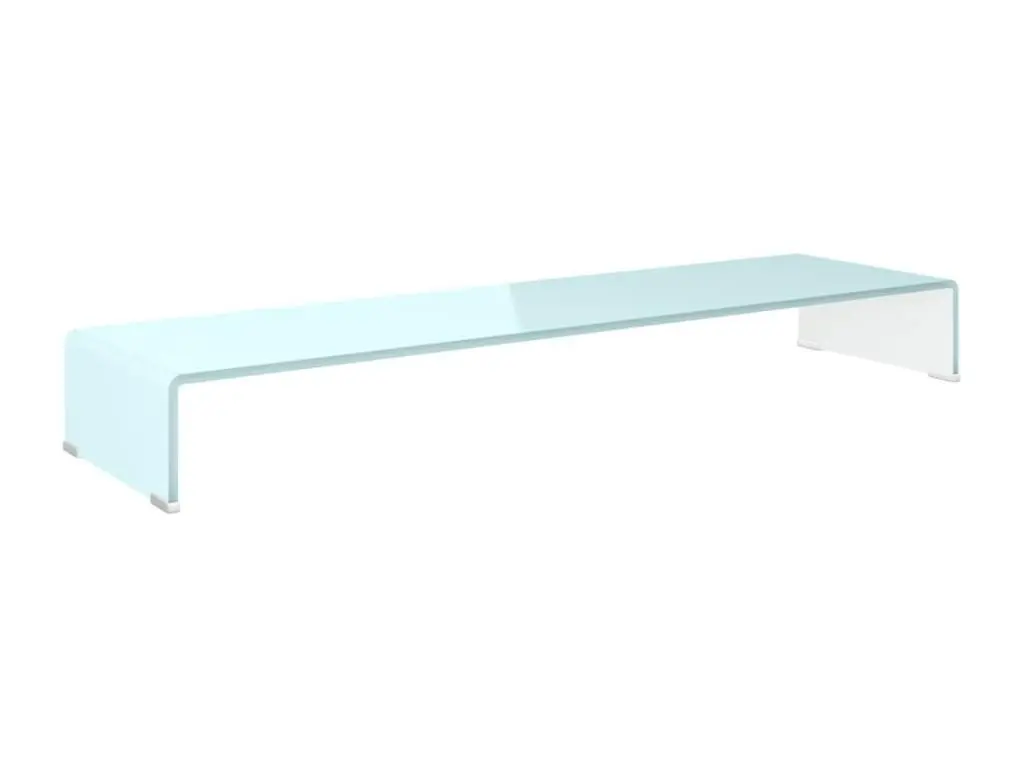 Meuble TV/Support pour moniteur 110x30x13 cm verre vert