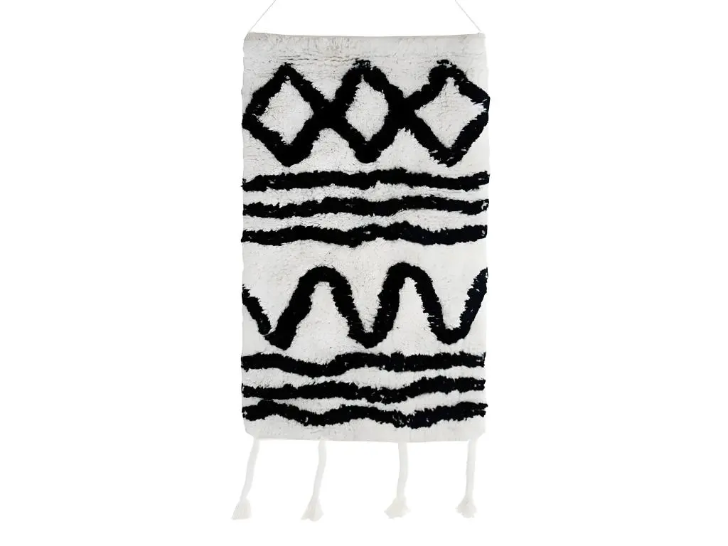 BERBERE ETHNO - Suspension murale effet vintage naturel 40x80