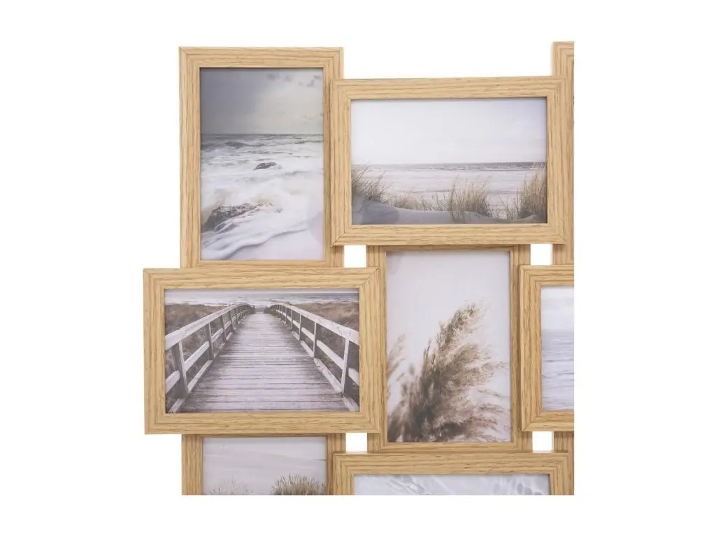 Pêle-mêle Multivues 16 photos en Bois 58 x 58 cm