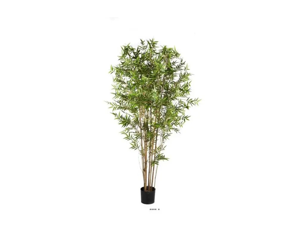 Bambou du Japon Oriental artificiel H 150 cm 2103 feuilles en pot - choisissez votre hauteur: H 150 cm - couleur: Vert