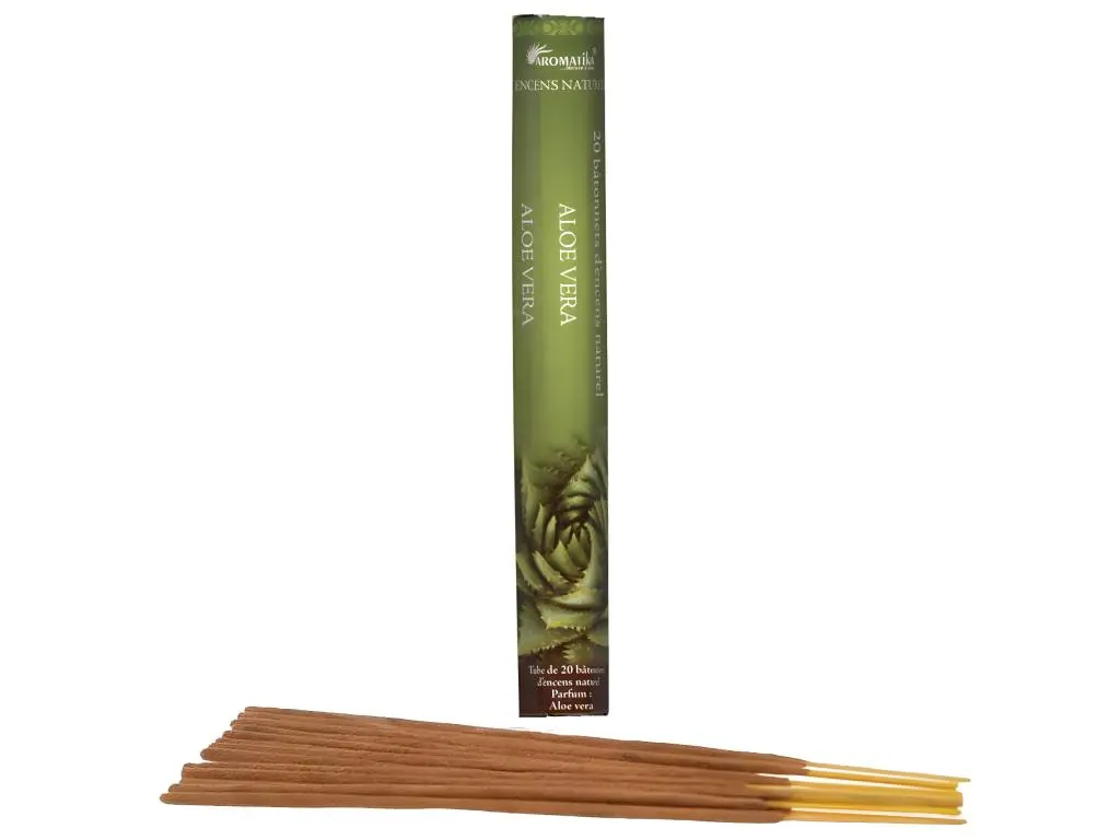 20 Bâtonnets d'encens aromatika senteur Aloé Vera