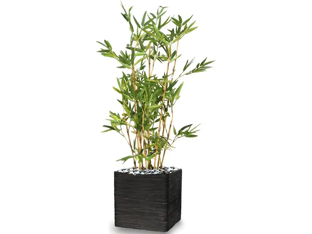 Bambou Artificiel finition mousse verte H 90 cm Vert - choisissez votre hauteur: H 90 cm - couleur: Vert