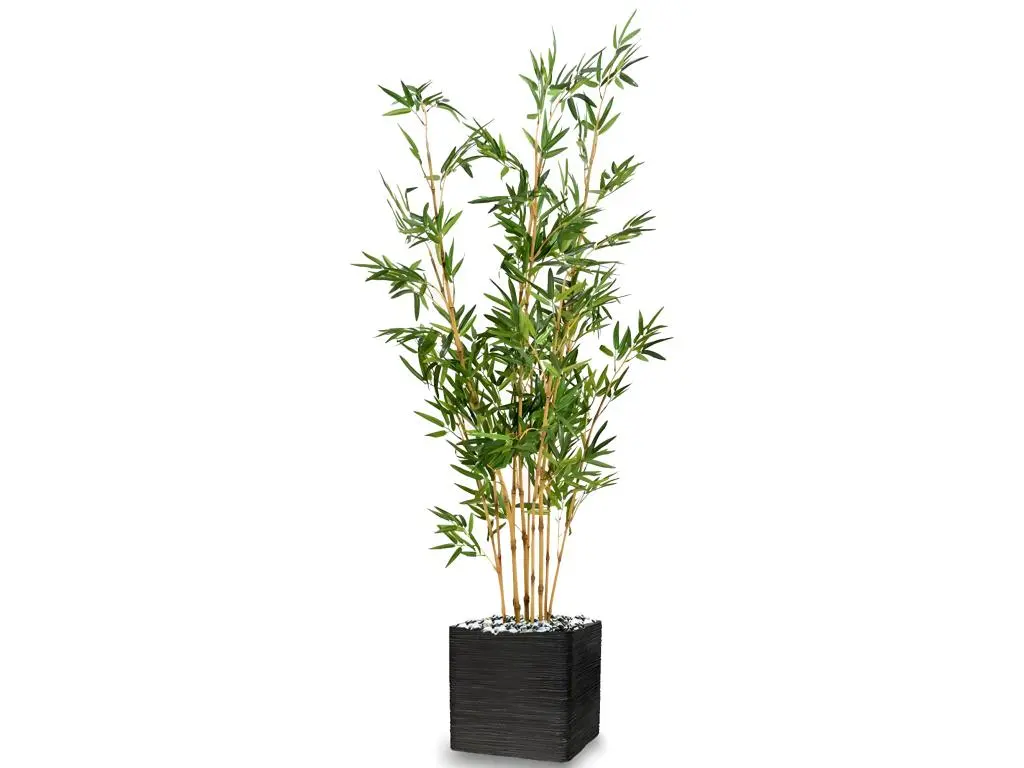 Bambou Artificiel finition mousse verte H 150 cm Vert - choisissez votre hauteur: H 150 cm - couleur: Vert