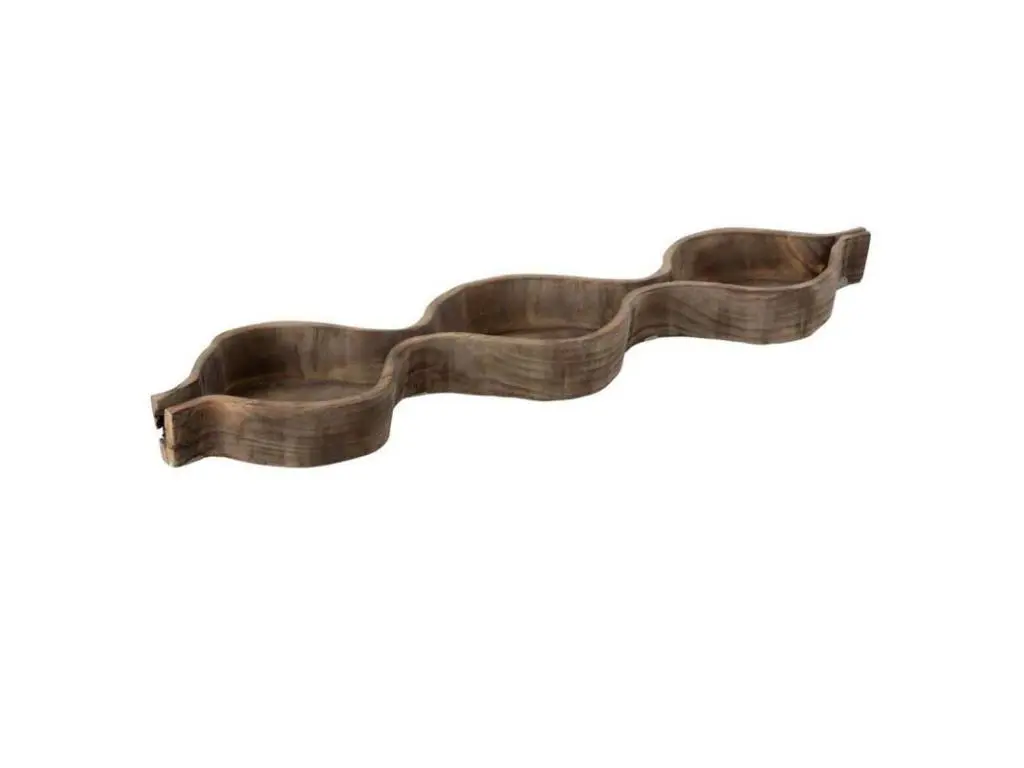 Coupelle Déco "3 Compartiments" 87cm Naturel