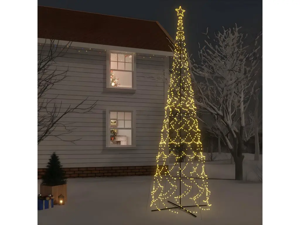 Arbre de Noël cône 3000 LED Blanc chaud 230x800 cm