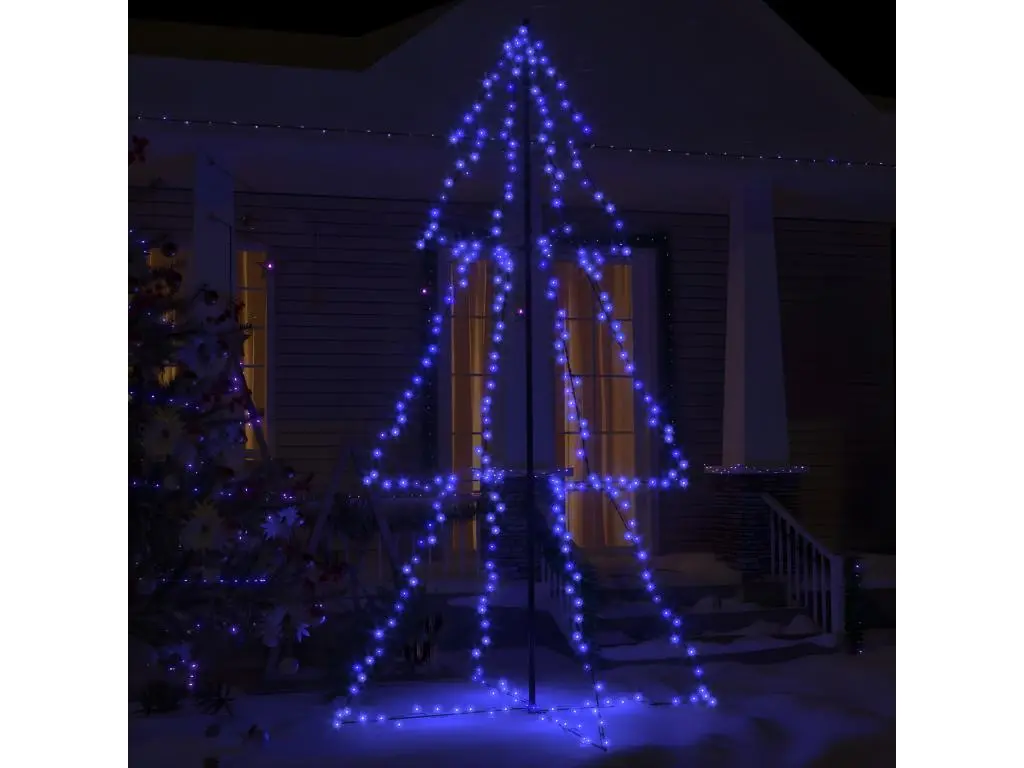 Arbre de Noël cône 300 LED d'intérieur/d'extérieur 120x220 cm