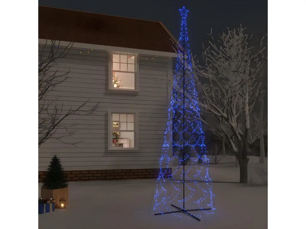 Arbre de Noël cône 3000 LED Bleues 230x800 cm