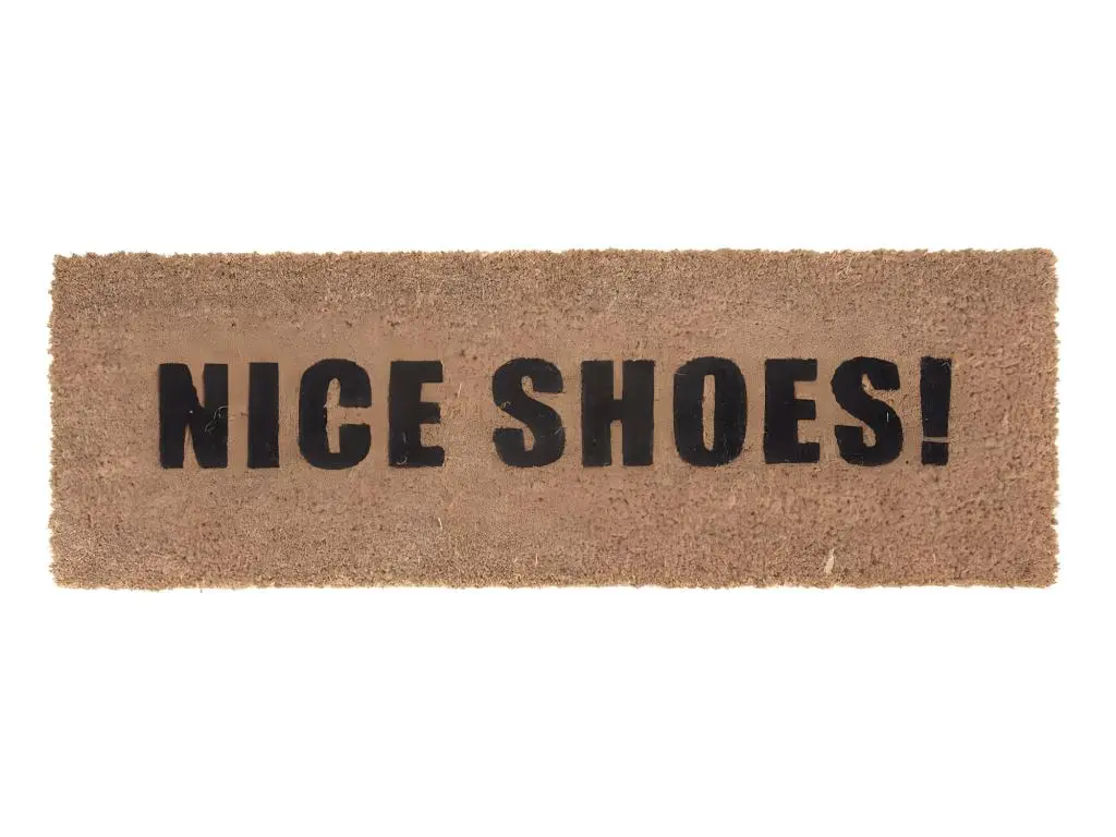 Paillasson Nice Shoes noir Naturel Present Time