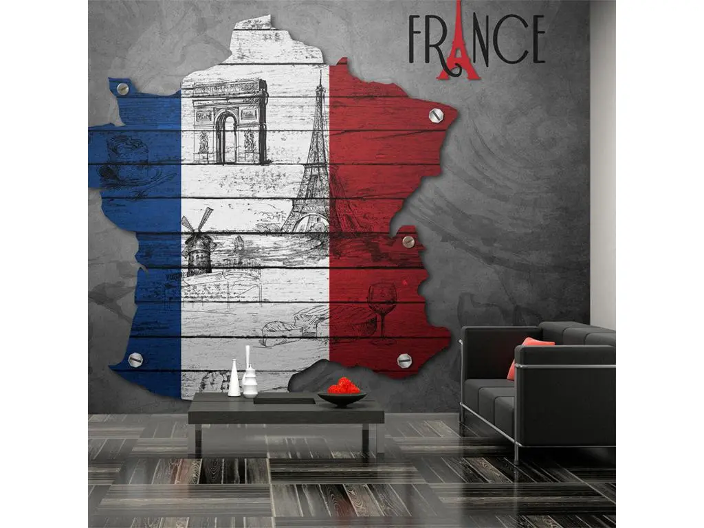 Papier peint france symboles - 400 x 309 cm