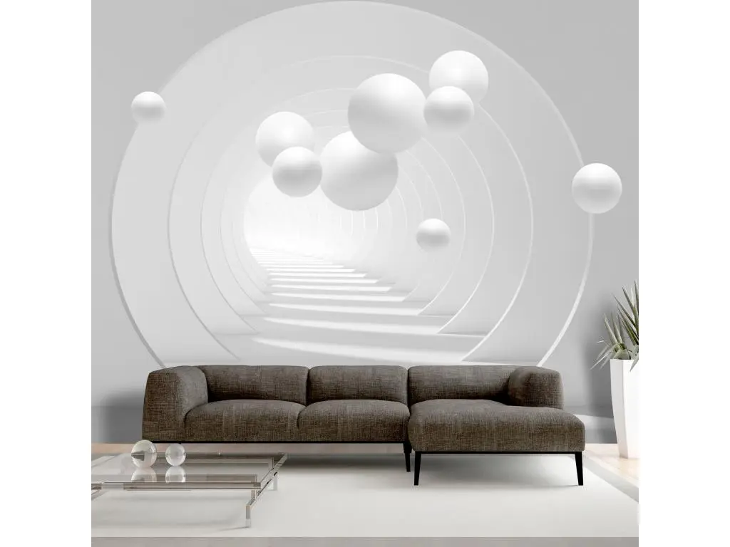 Papier peint intissé 3D et Perspective 3D Tunnel : Taille - 150 x 105 cm