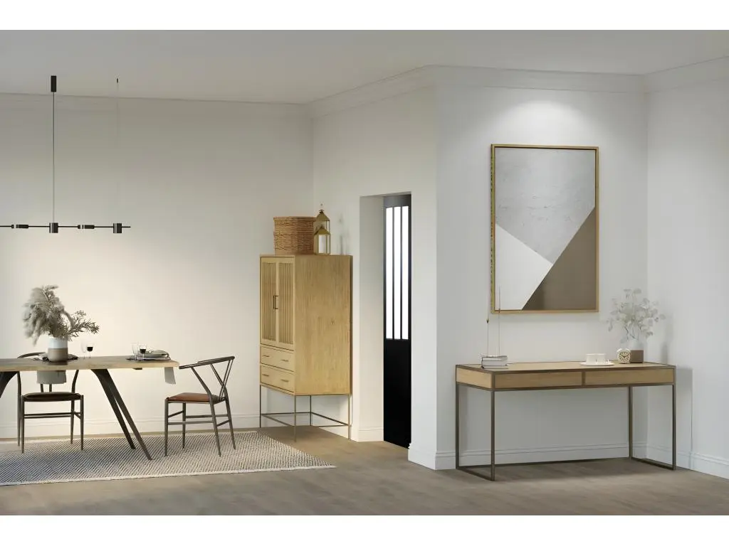 BLOC PORTE ATELIER EN ENROBE NOIR largeur largeur 83 POUSSANT GAUCHE