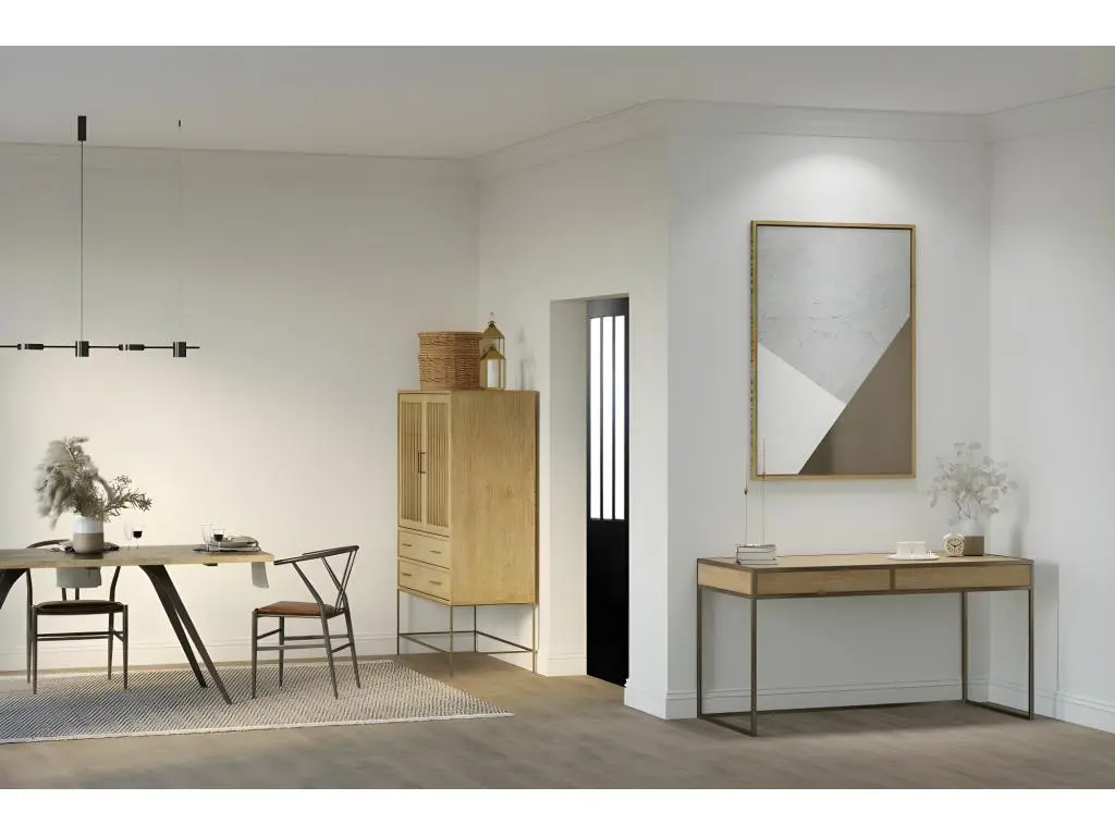 BLOC PORTE ATELIER EN ENROBE NOIR largeur largeur 73 POUSSANT GAUCHE