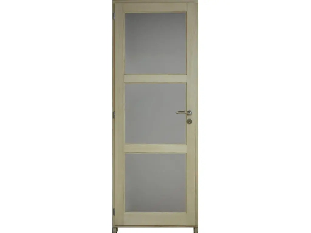 Bloc Porte Ayous Vitrage Transparent H204 X L83 Poussant Gauche Côtes Tableau Gd Menuiseries