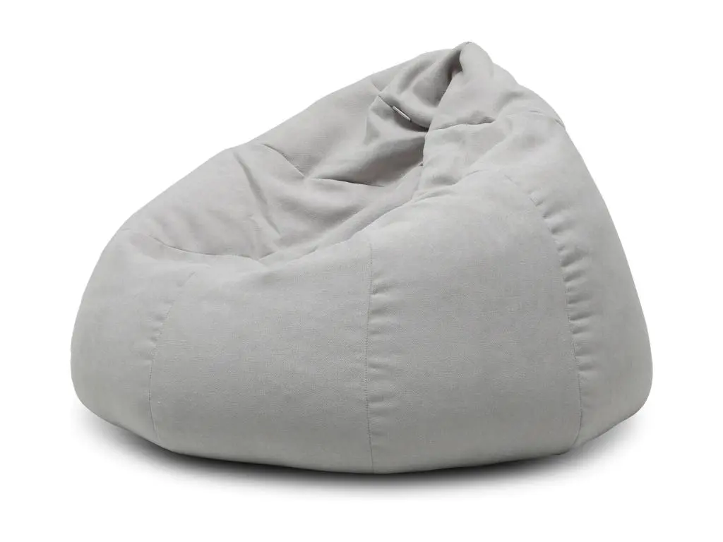 Pouf poire gris clair Komo