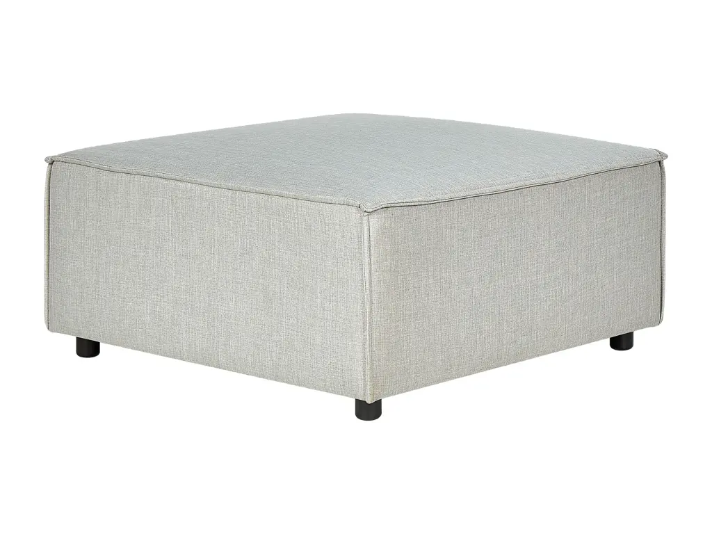 Ottoman en tissu gris APRICA