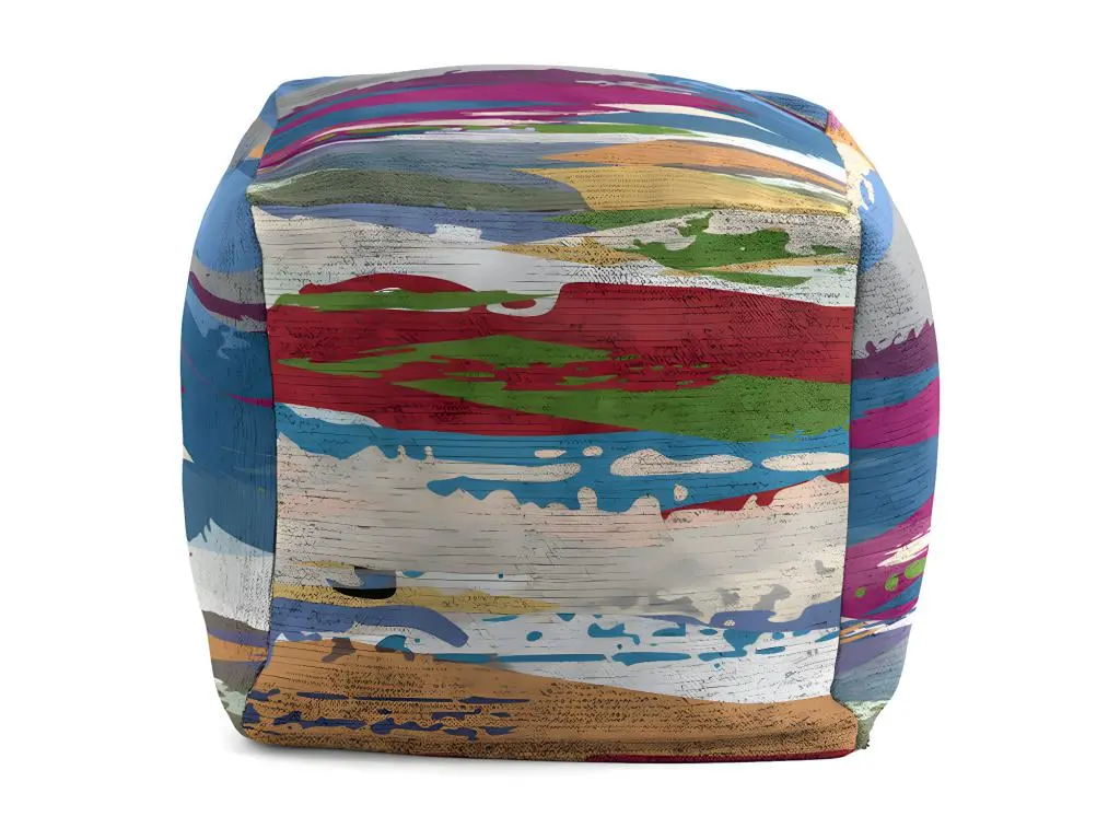 Pouf amovible en coton SERRA 50x50x50 cm