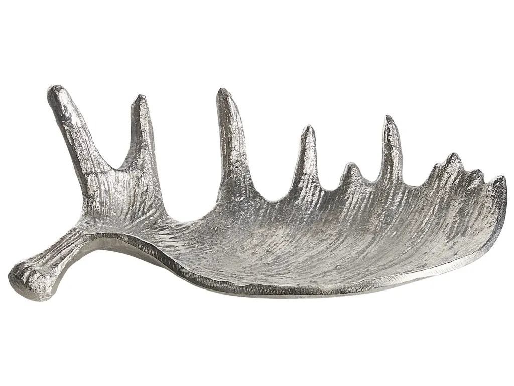 Coupe décorative en métal argenté CARTHAGE