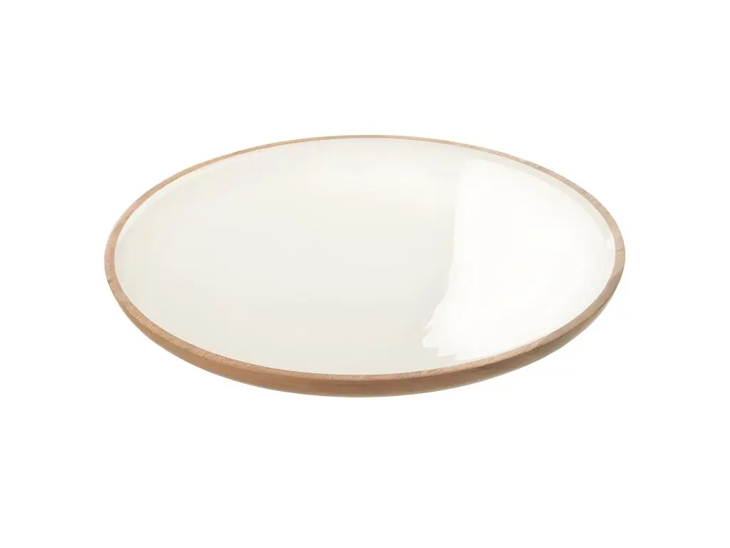 Coupelle Design en Bois "Amena" 35cm Blanc