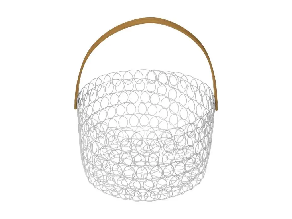 Corbeille à fruits ronde fil métallique 24 cm