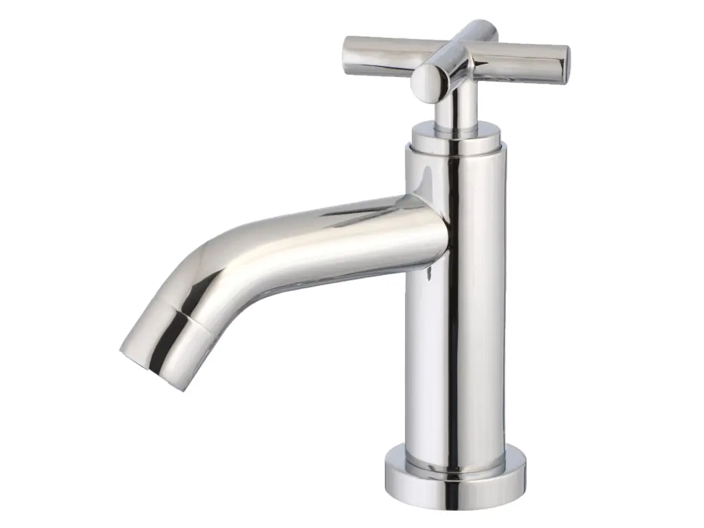 Croce robinet lave mains chrome eau froide - Essebagno