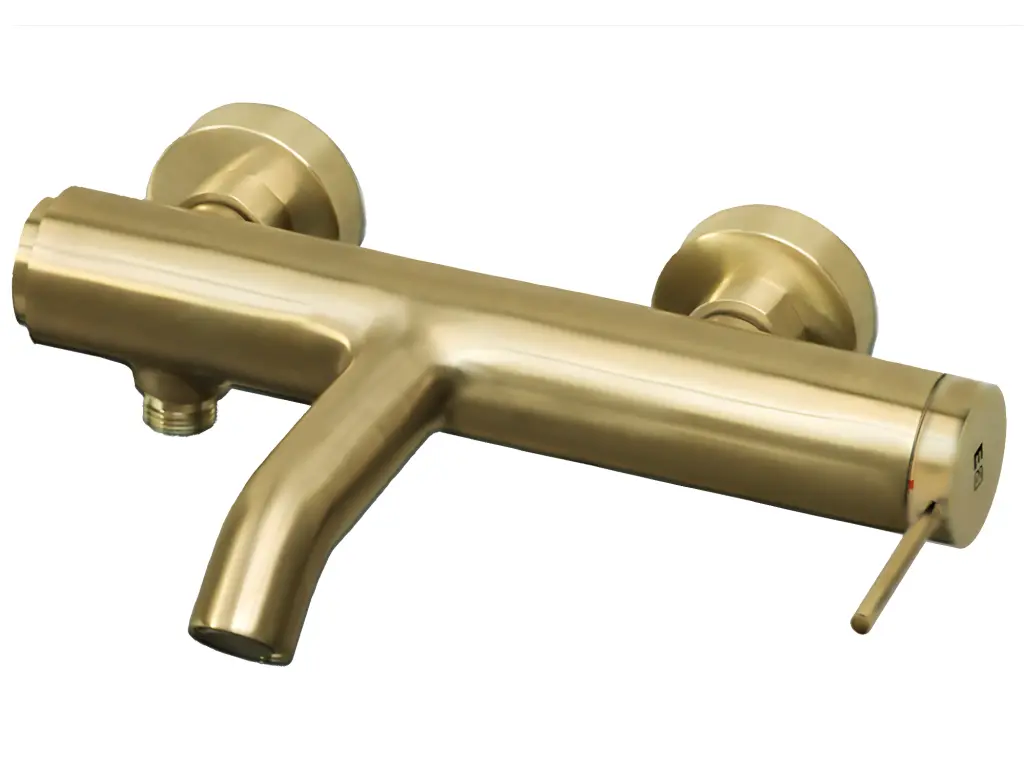 Luisa mitigeur bain-douche or brossé - Essebagno