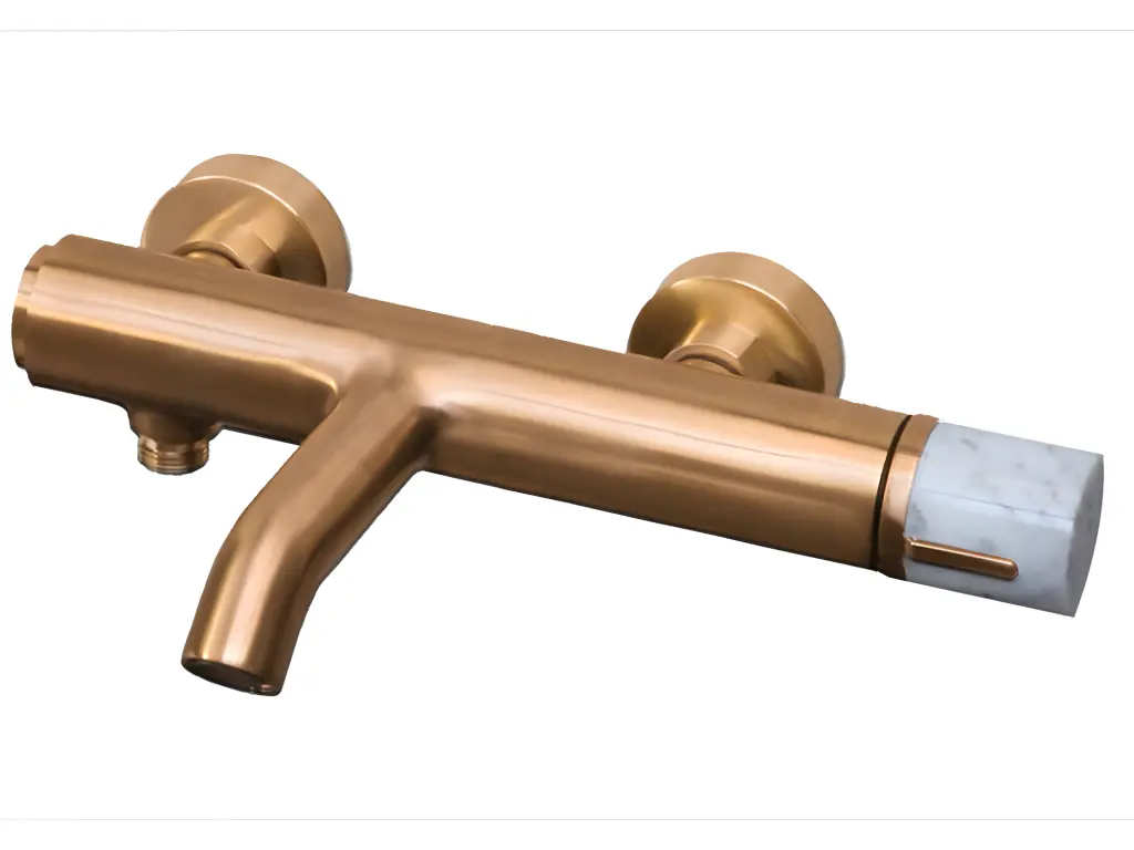 Manopola mitigeur bain-douche cuivre marbre - Essebagno