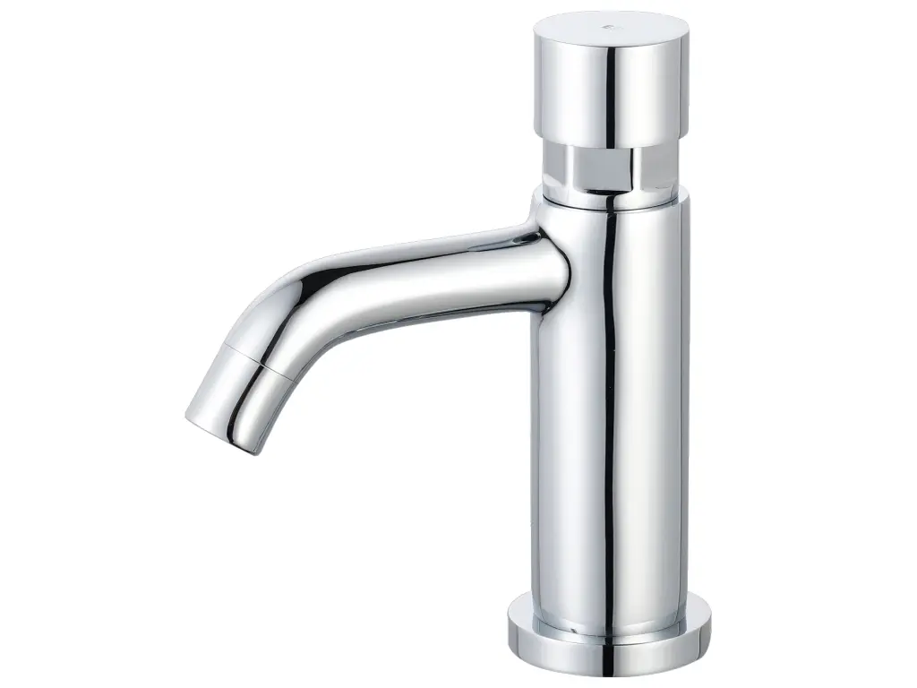 Cilindro push robinet lave mains chrome eau froide - Essebagno