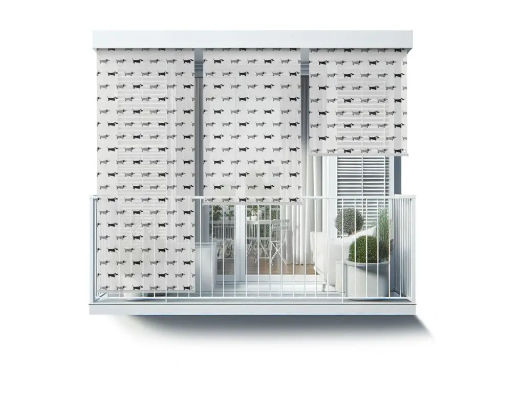 Store enrouleur extérieur élégant - 80x290 cm - Chiens dans divers motifs Rideau de balcon, Stores enrouleurs de balcon, Rideau de protection solaire
