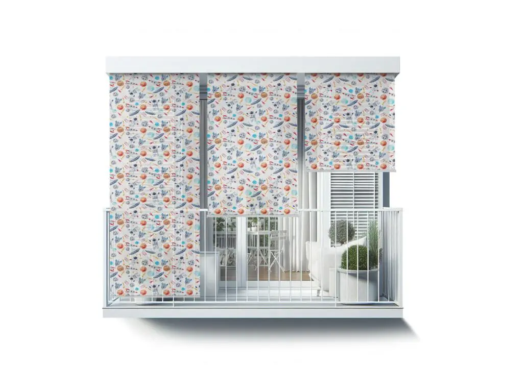 Magnifique store enrouleur extérieur - 40x180 cm - Astronautes de l'espace, planètes, fusées Rideau de balcon, Stores de balcon et Rideau de protection solaire