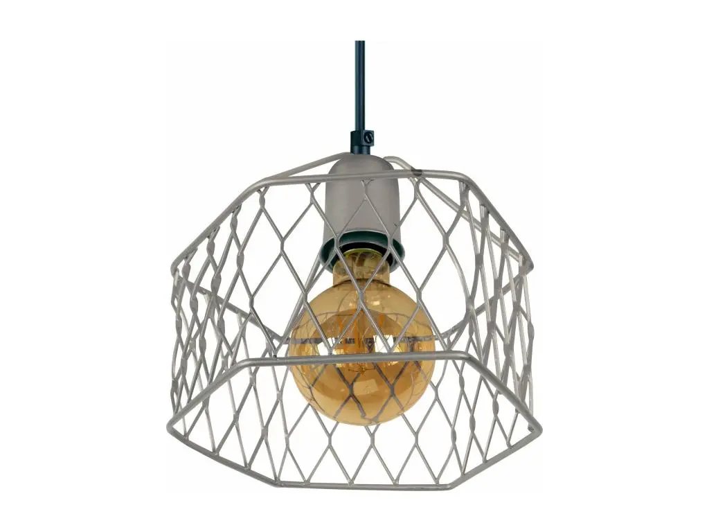 ASTER - Suspension géométrique métal aluminiumet cuivre